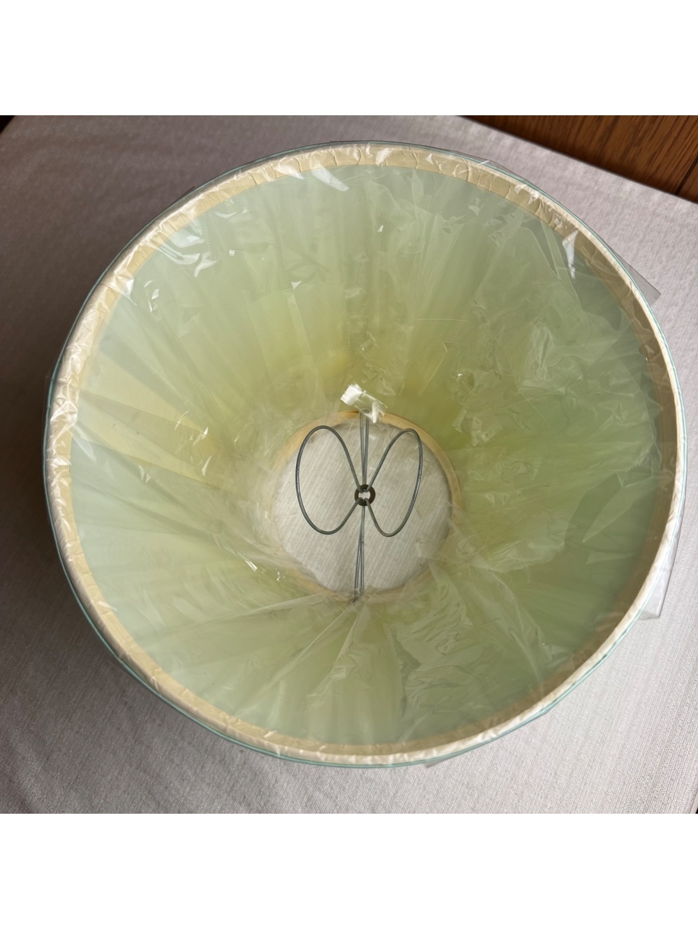 Vintage Mint Green Pleated Lamp Shade 6” Tall New Old Stock Wrapped - Picture 5 of 8